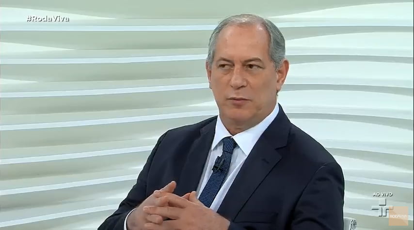 Roda Viva: Ciro Gomes descarta aliança com PT, elogia Marina e sugere aliança do PCC com Alckmin