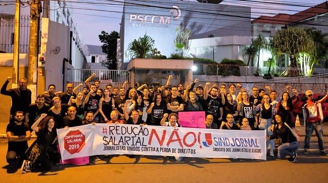 Jornalistas de Alagoas entram em greve contra redução salarial e ataques a direitos