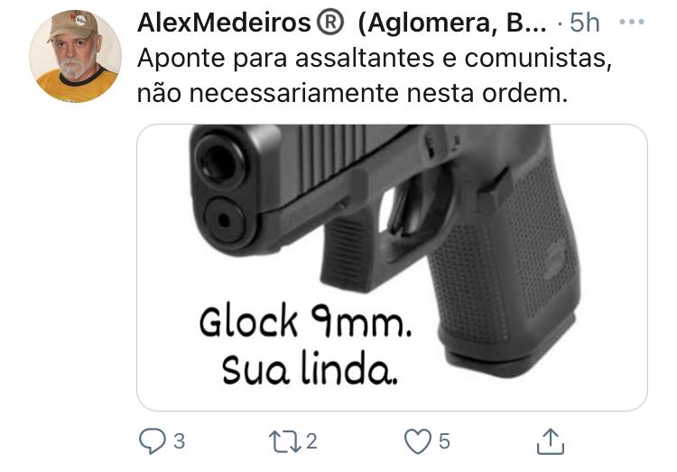 Jornalista da Tribuna do Norte sugere “apontar” arma para comunistas