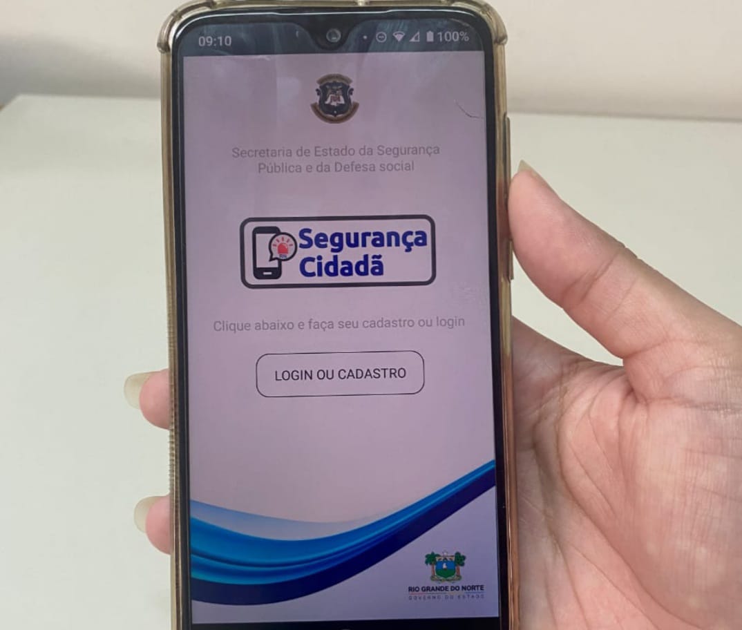 Aplicativo de segurança criado pelo Governo do RN permite envio de vídeos, fotos e áudios em tempo real