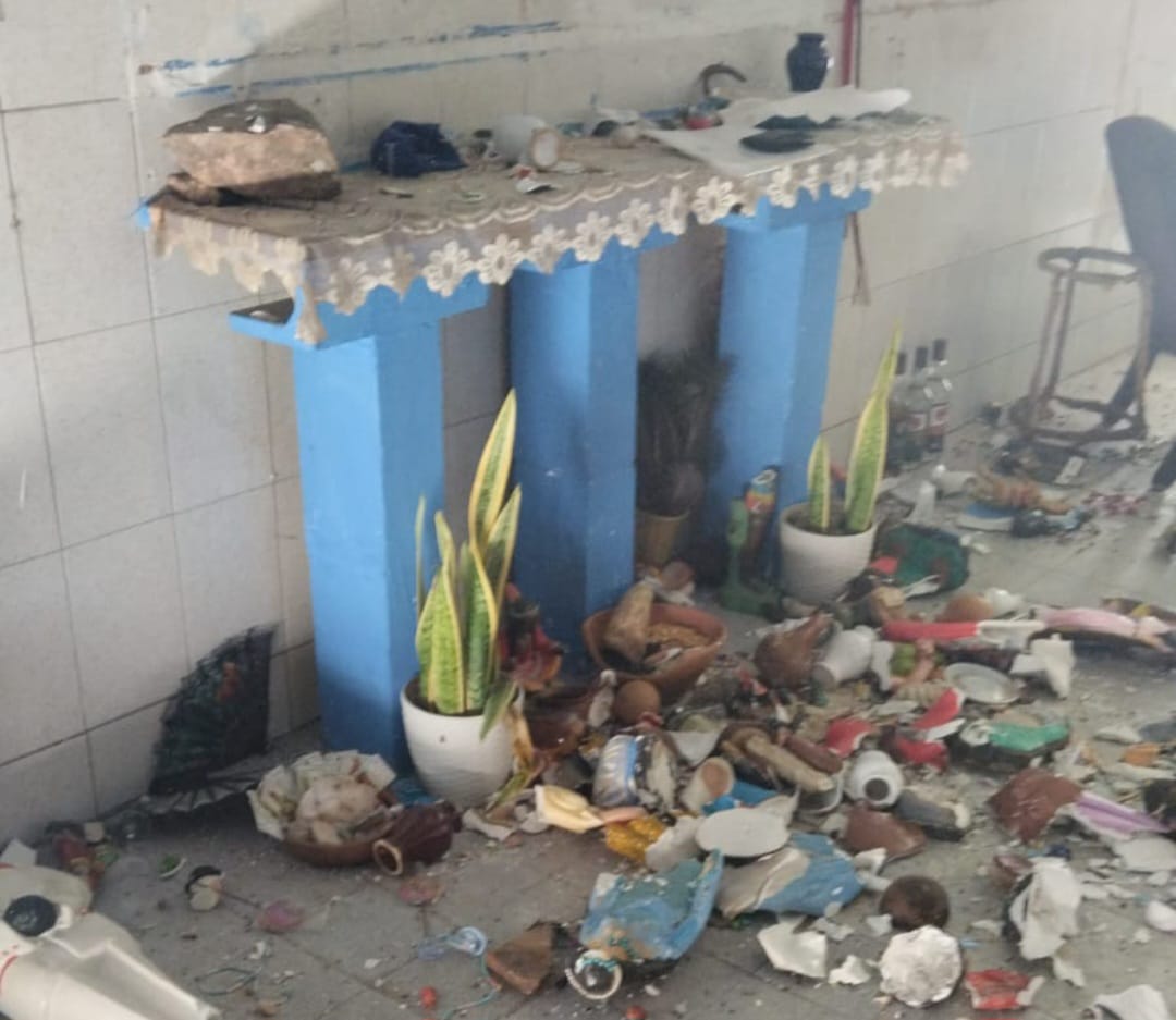 Criminosos invadem e vandalizam terreiro em Pau dos Ferros; prejuízo pode chegar a R$ 50 mil