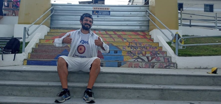 Arte-Educador da Zona Norte levou arte com mosaicos para ExpoFavela 