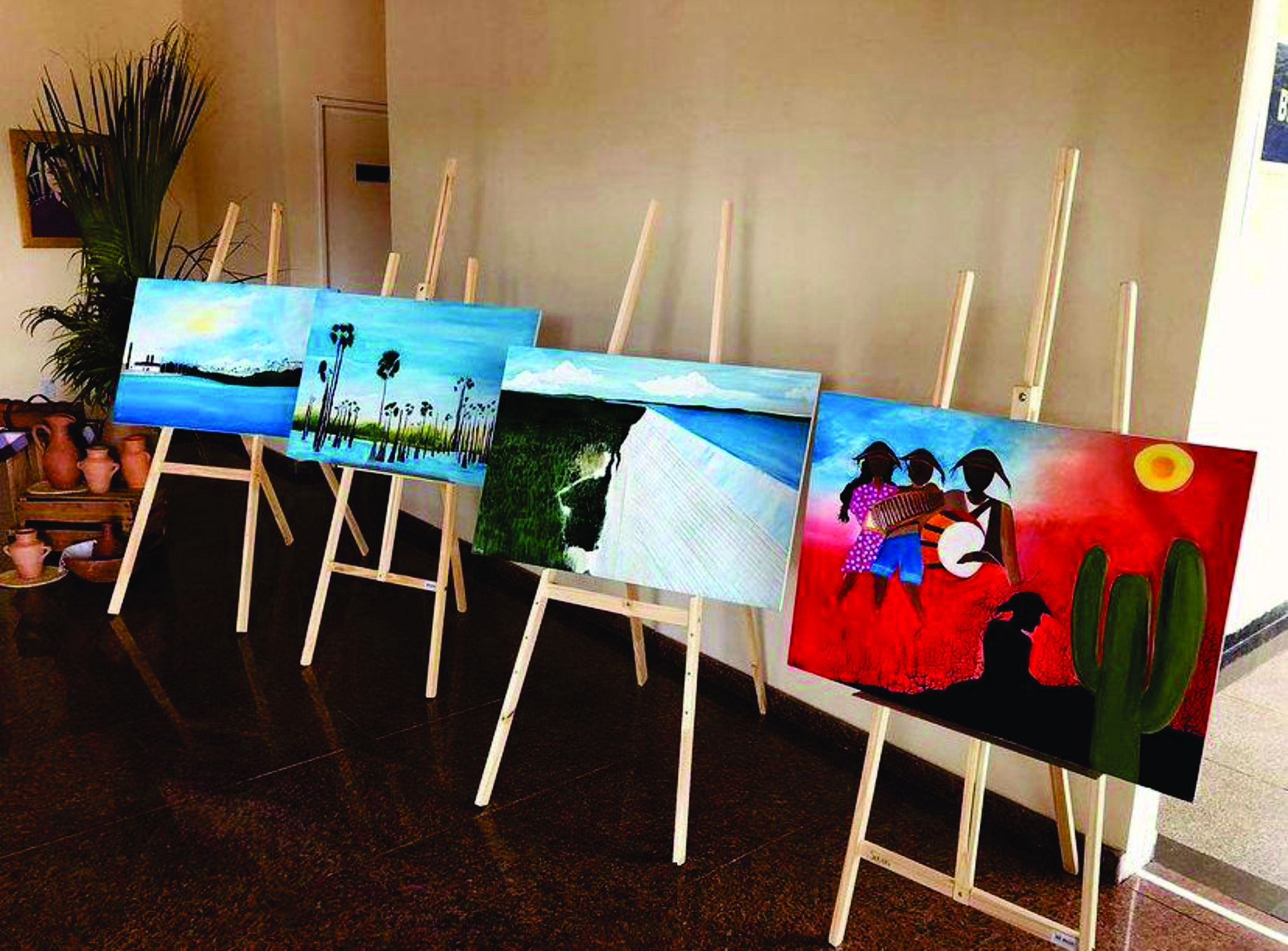 Saudade estimula artista a eternizar história de Upanema em quadros