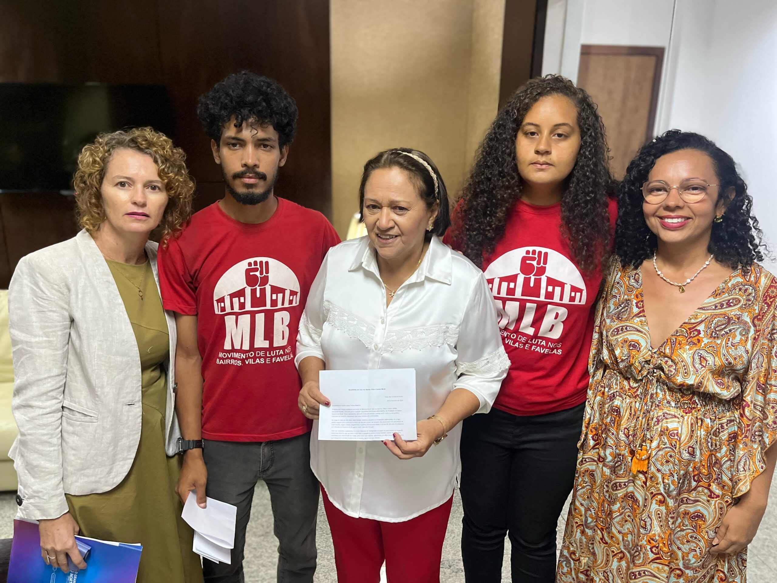 MLB entrega carta à governadora Fátima Bezerra