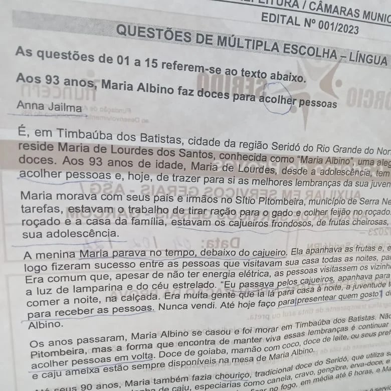 Reportagem da Agência SAIBA MAIS vira questão em prova de concurso