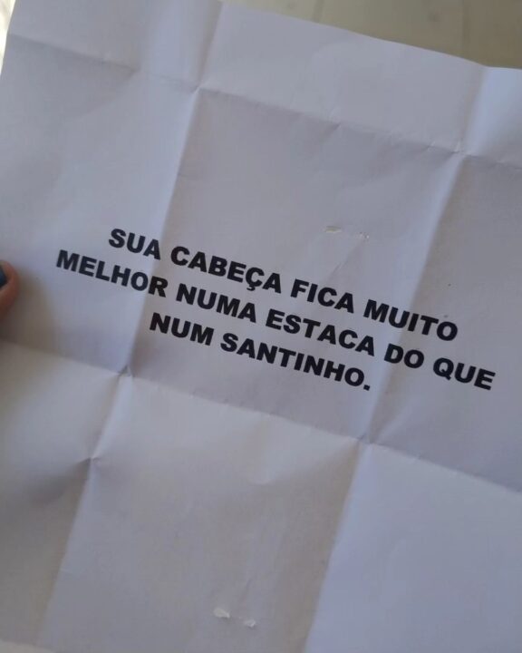 Candidata a vereadora do PSOL diz ter recebido ameaça de morte em casa