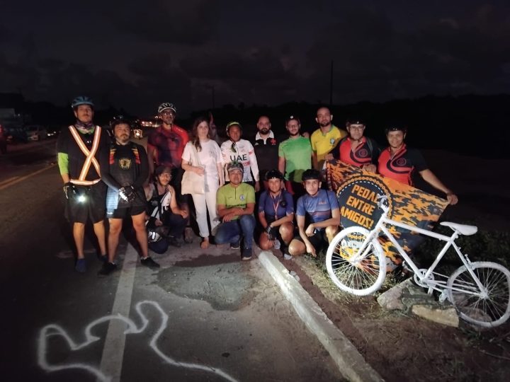 Grande Natal: protesto após morte trágica de ciclista cobra ciclovias e segurança