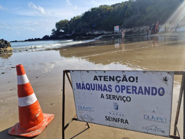 Marés mais altas do ano não oferecem risco ao Morro do Careca, garante especialista