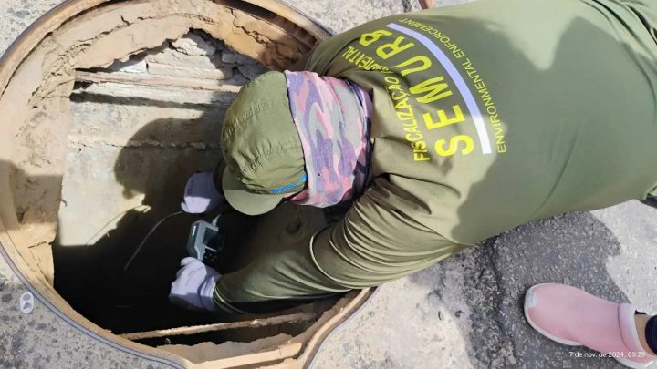 Fiscalização identifica origem de despejos de esgoto em Areia Preta