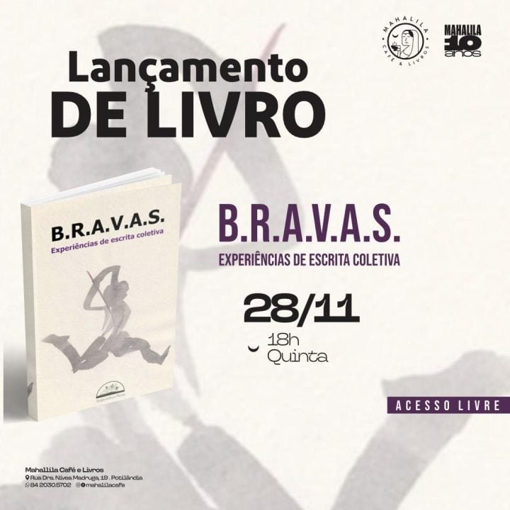 Bravas: coletivo lança livro sobre vivências femininas nesta quinta (28)