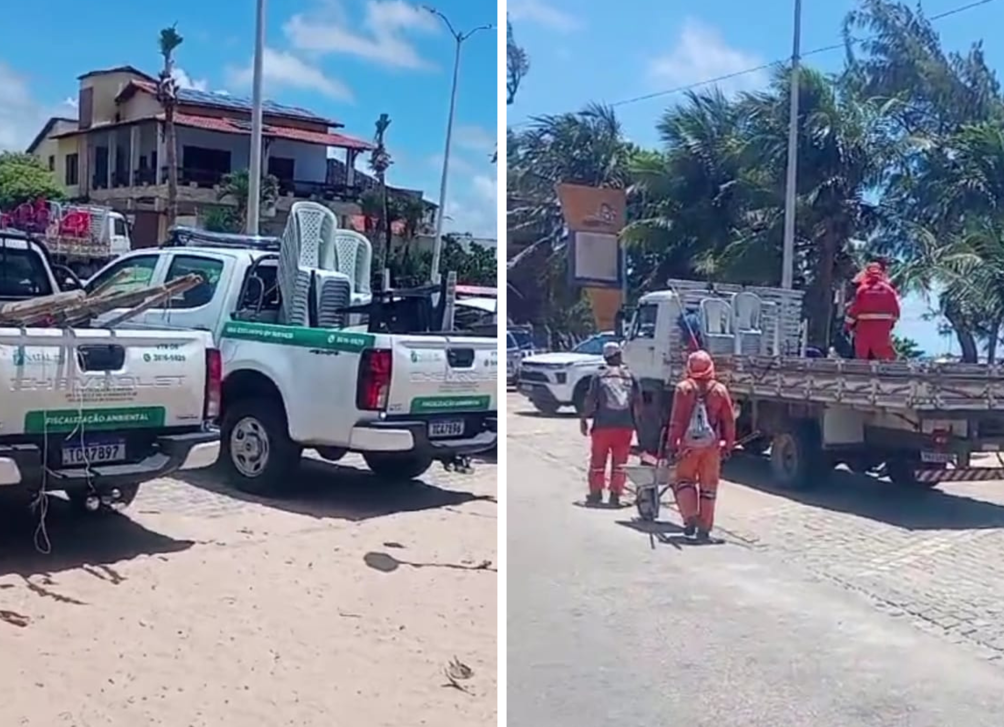 Prefeitura de Natal apreende materiais de trabalhadores da Redinha