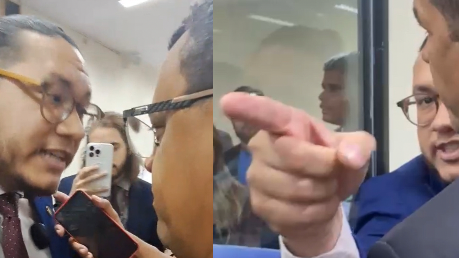 Vereador ligado ao MBL tenta intimidar manifestantes na Câmara de Natal