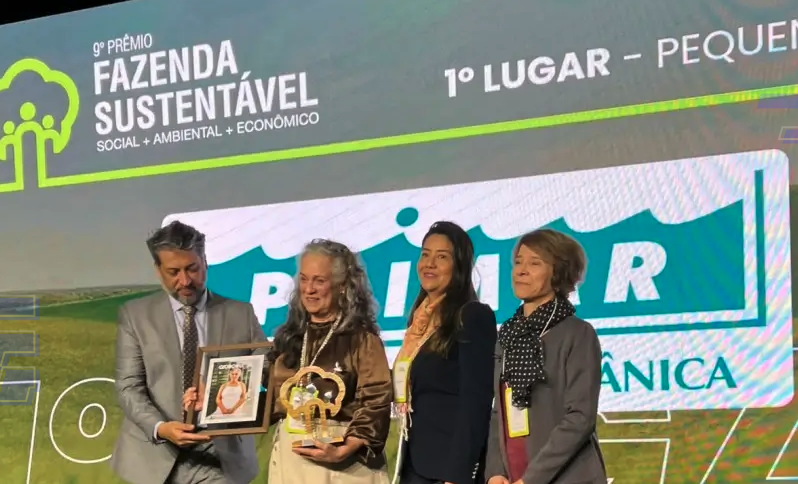 Com produção orgânica, fazenda potiguar vence prémio nacional em agricultura