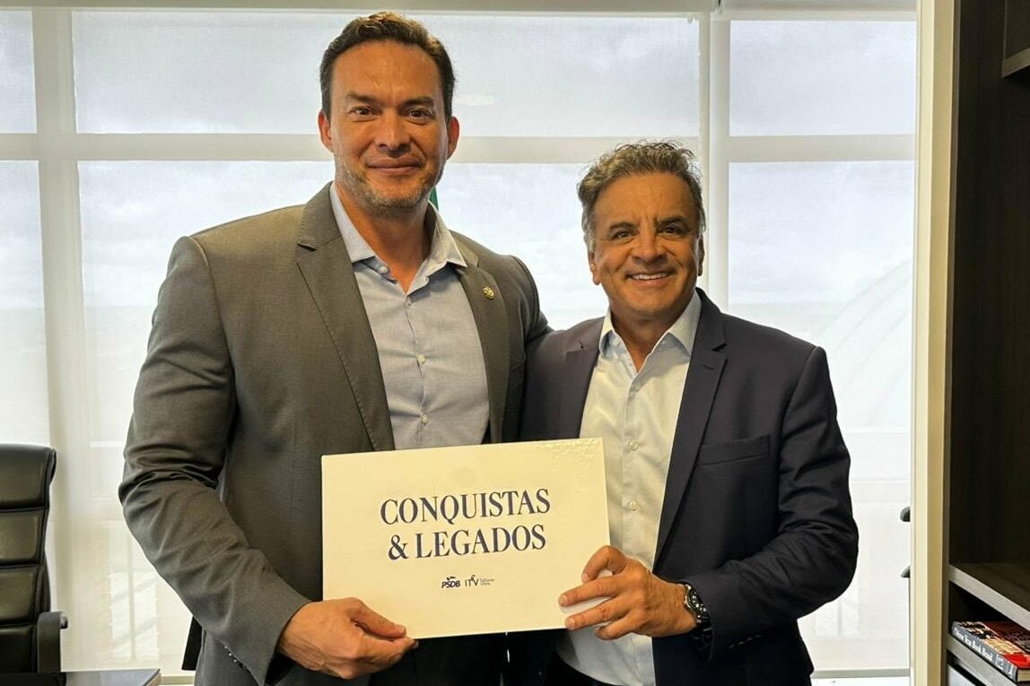 Juntos no ninho tucano, Styvenson se encontra com Aécio Neves