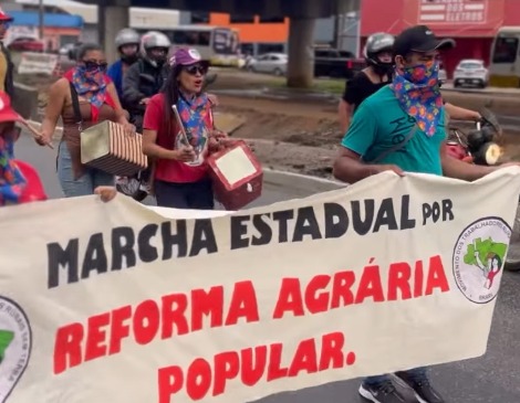 MST vai até Governadoria em marcha pela reforma agrária no RN 