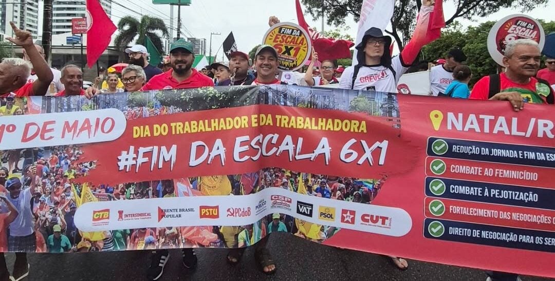 Natal terá ato pelo fim da escala 6x1 nesta terça (30)