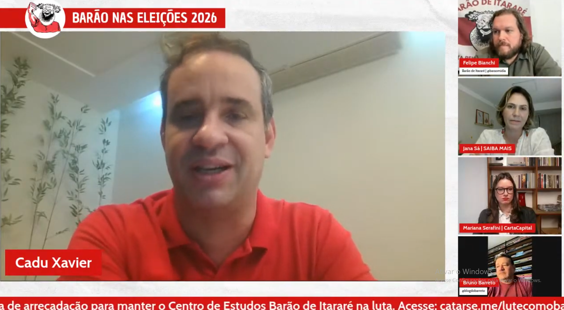 “Vai cair a máscara”, diz Cadu ao mirar bolsonarismo e oligarquias no RN